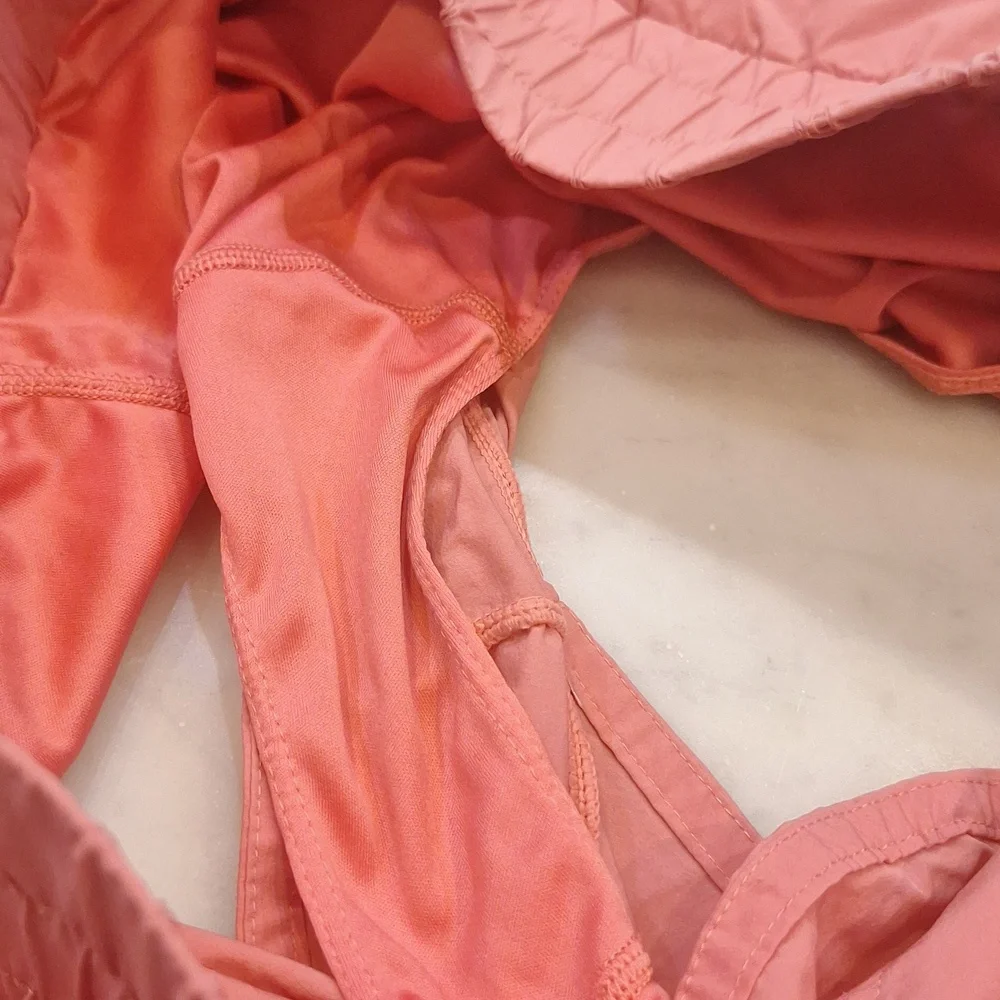 JoyLab Vibrant Coral High Waisted Athletic Shorts Sz XL Inseam 2
